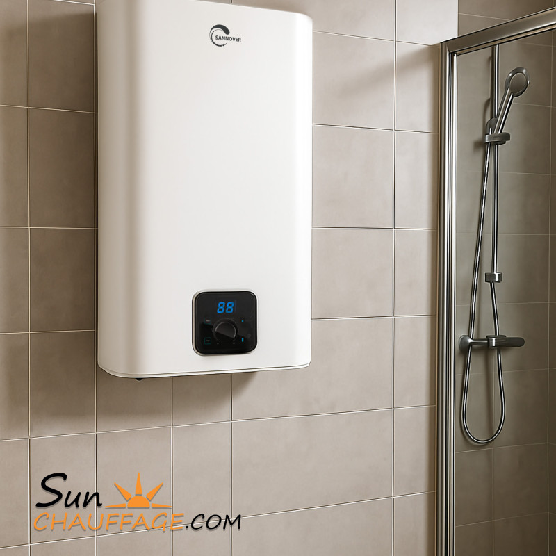 Chauffe Eau Electrique Plat Mural Kimoro Sannover