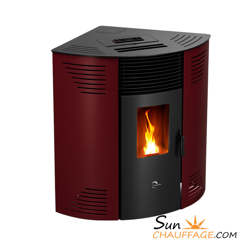 Poêle à granulés d'angle Etanche Iseos Sannover