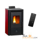 Poêle à granulés étanche Anita 9.4 kW Sannover